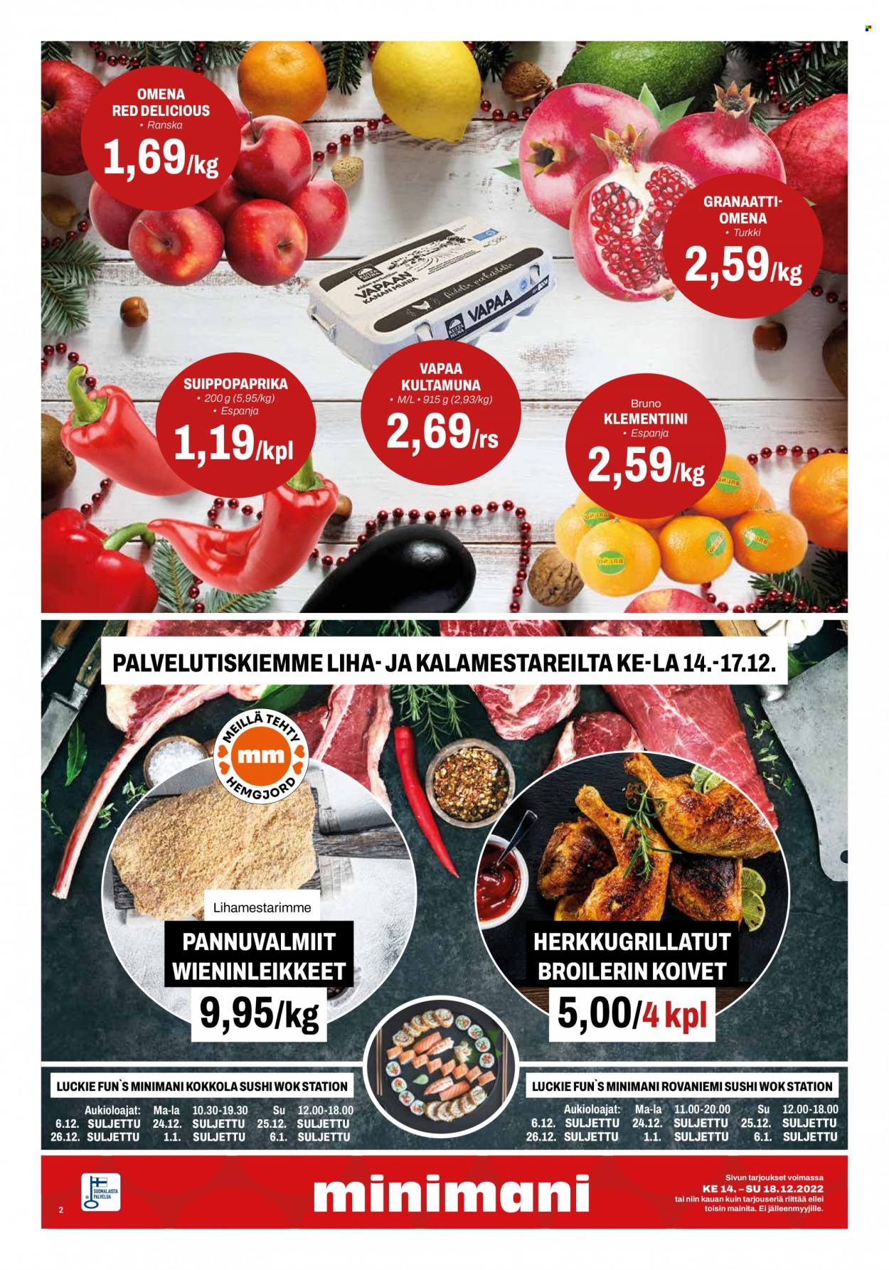 Minimani tarjoukset - 14.12.2022 - 18.12.2022. Sivu 2