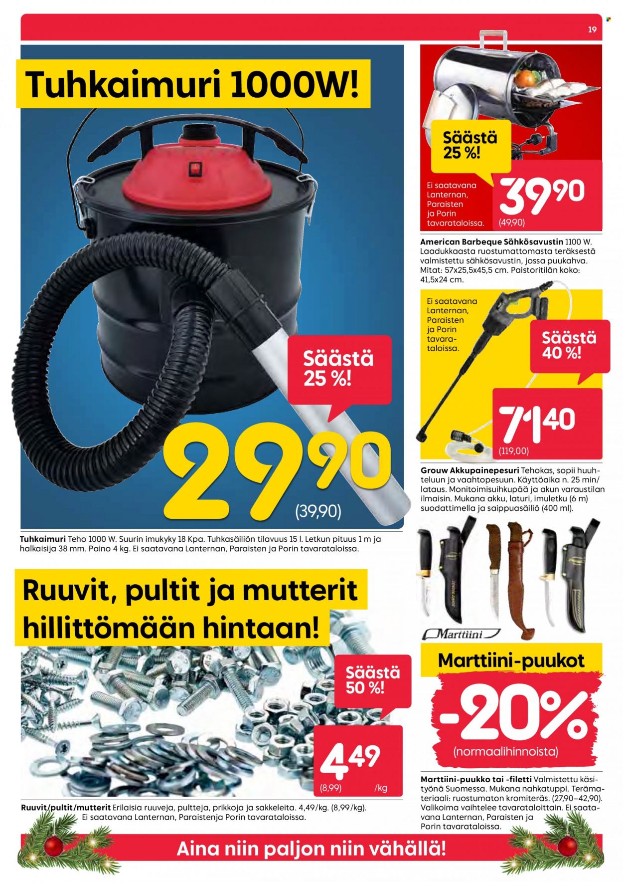 Rusta tarjoukset - 15.12.2022 - 18.12.2022. Sivu 19