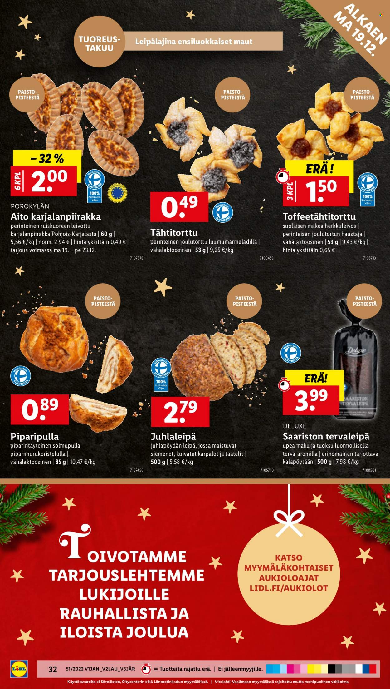Lidl tarjoukset - 19.12.2022 - 27.12.2022. Sivu 32