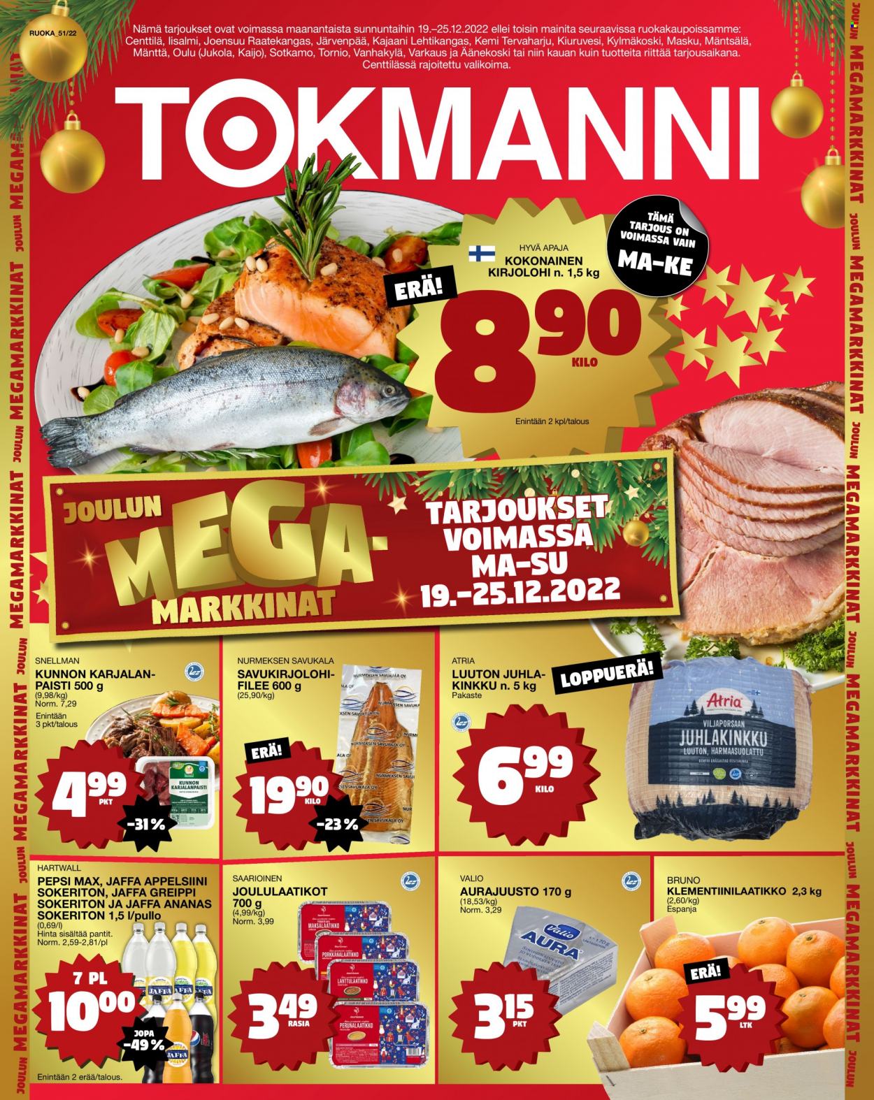 Tokmanni tarjoukset - 19.12.2022 - 25.12.2022. Sivu 1