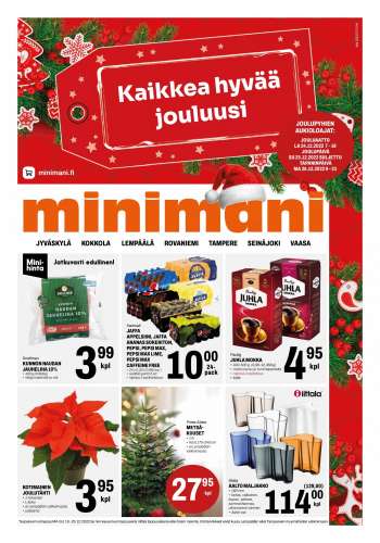 Minimani tarjoukset  - 19.12.2022 - 25.12.2022.
