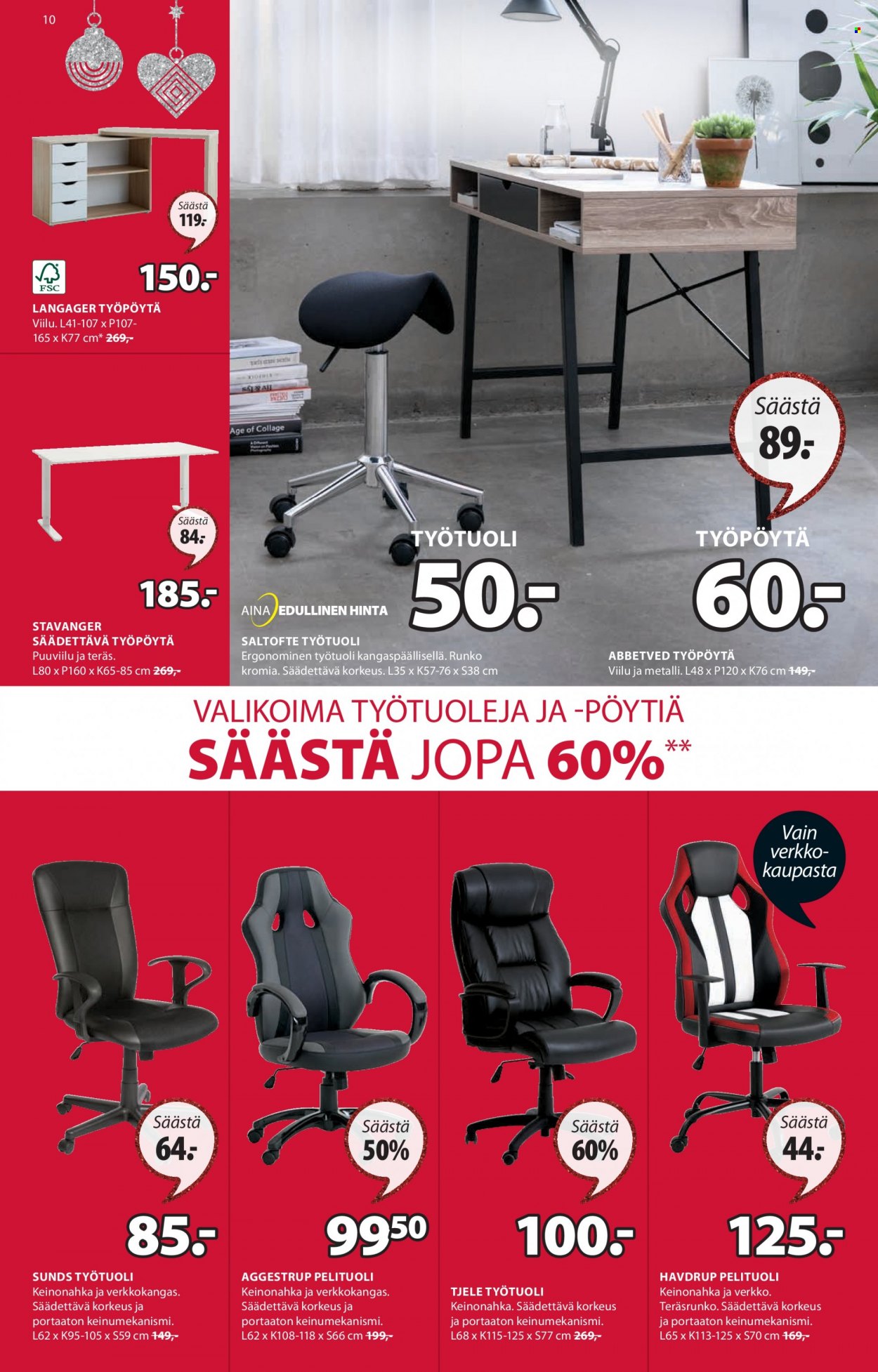 JYSK tarjoukset - 19.12.2022 - 27.12.2022. Sivu 10
