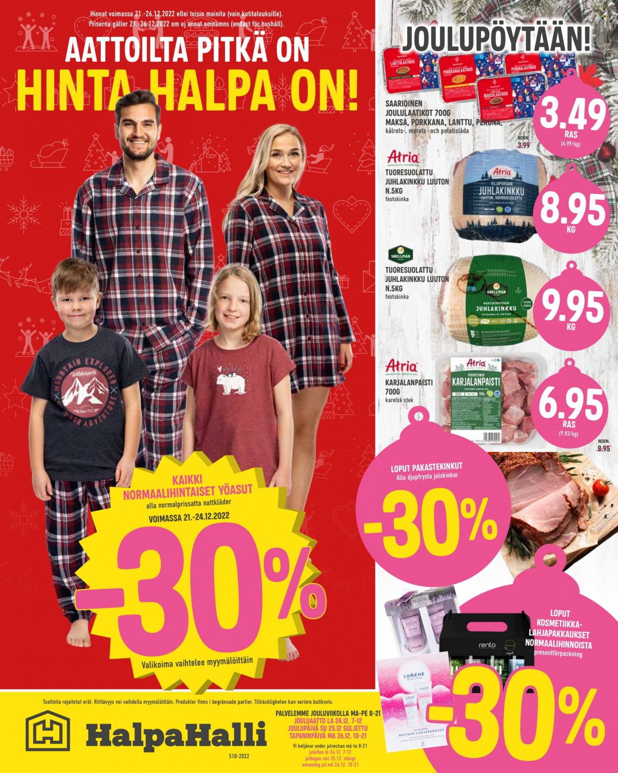 HalpaHalli tarjoukset - 21.12.2022 - 26.12.2022. Sivu 1