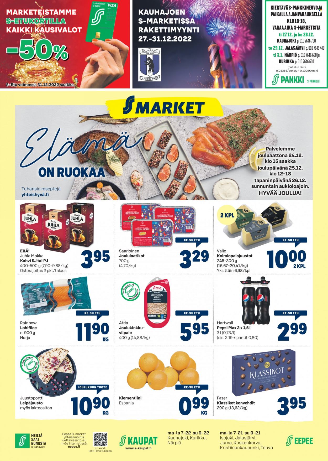 S-market tarjoukset - 21.12.2022 - 25.12.2022. Sivu 1