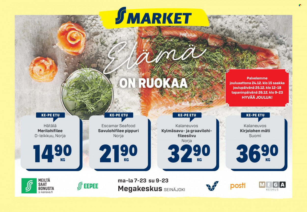 S-market tarjoukset - 21.12.2022 - 25.12.2022. Sivu 1