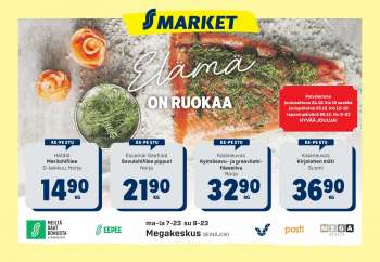 S-market tarjoukset  - 21.12.2022 - 25.12.2022.