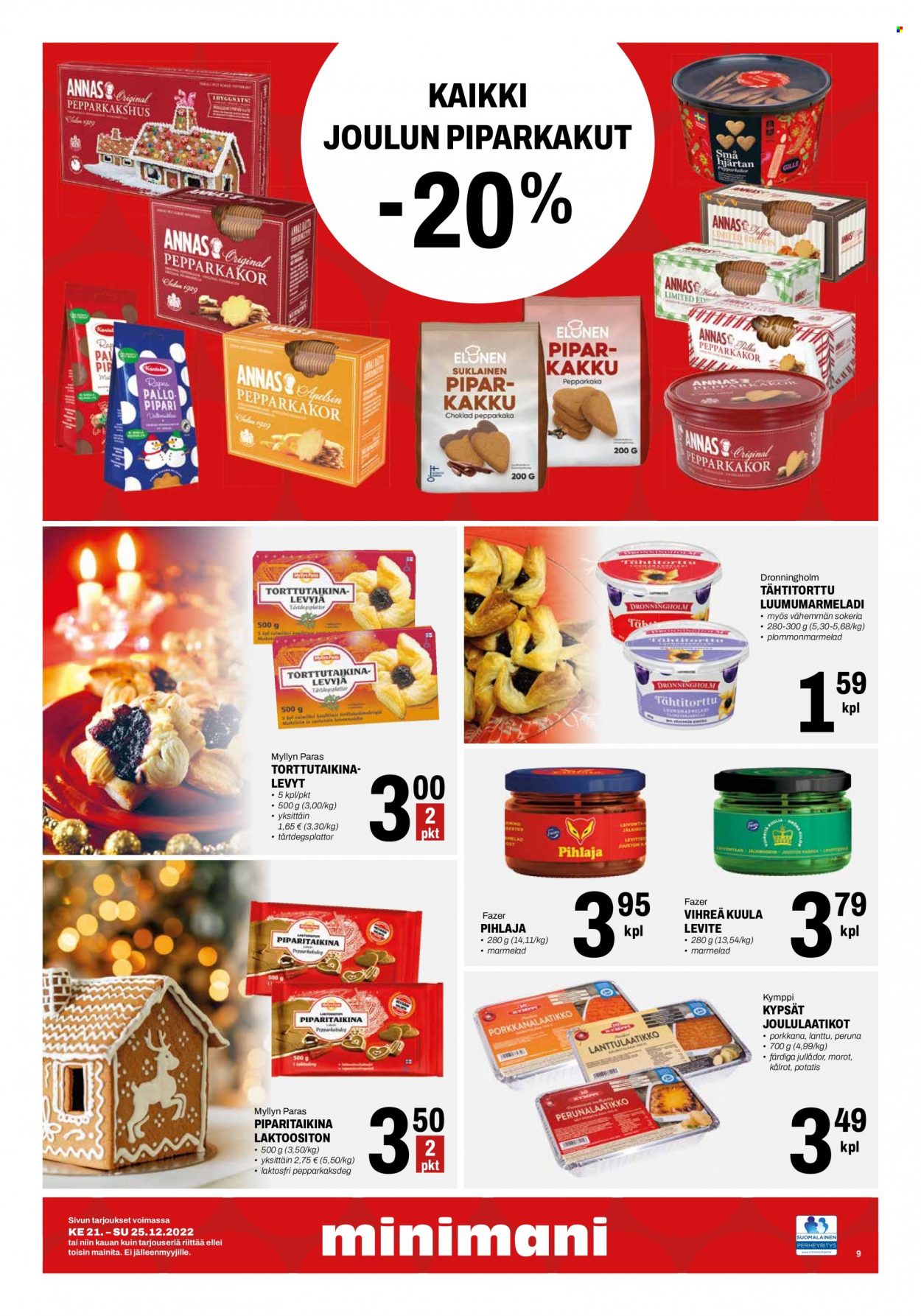 Minimani tarjoukset - 21.12.2022 - 25.12.2022. Sivu 9