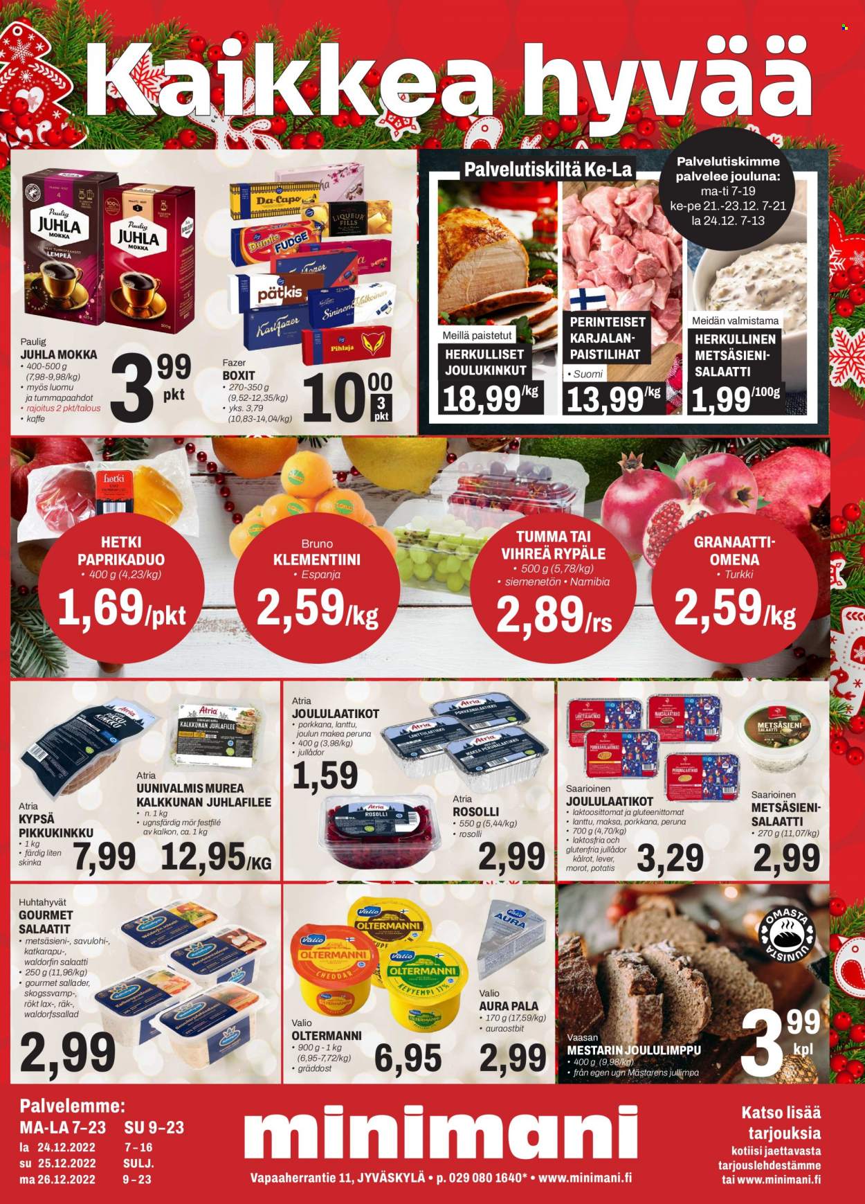 Minimani tarjoukset - 21.12.2022 - 25.12.2022. Sivu 1