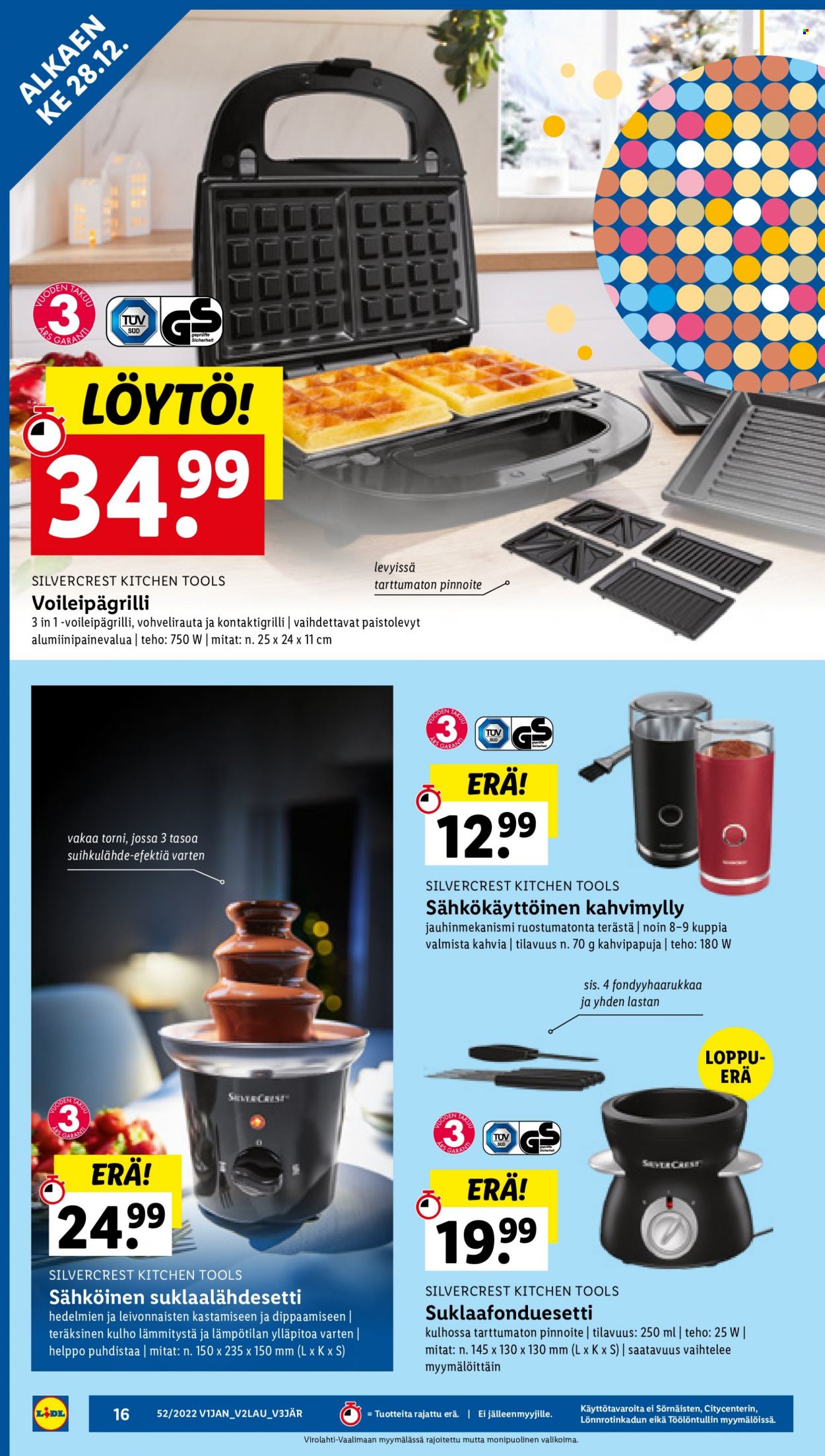 Lidl tarjoukset - 28.12.2022 - 04.01.2023. Sivu 16