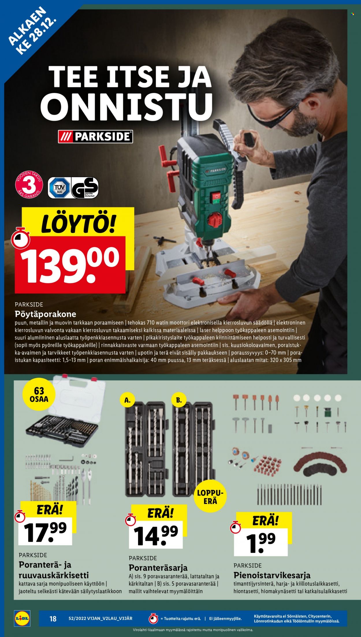 Lidl tarjoukset - 28.12.2022 - 04.01.2023. Sivu 18