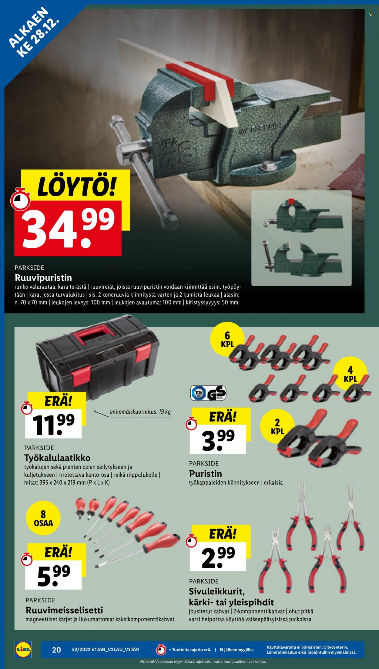 Lidl tarjoukset - 28.12.2022 - 04.01.2023. Sivu 20