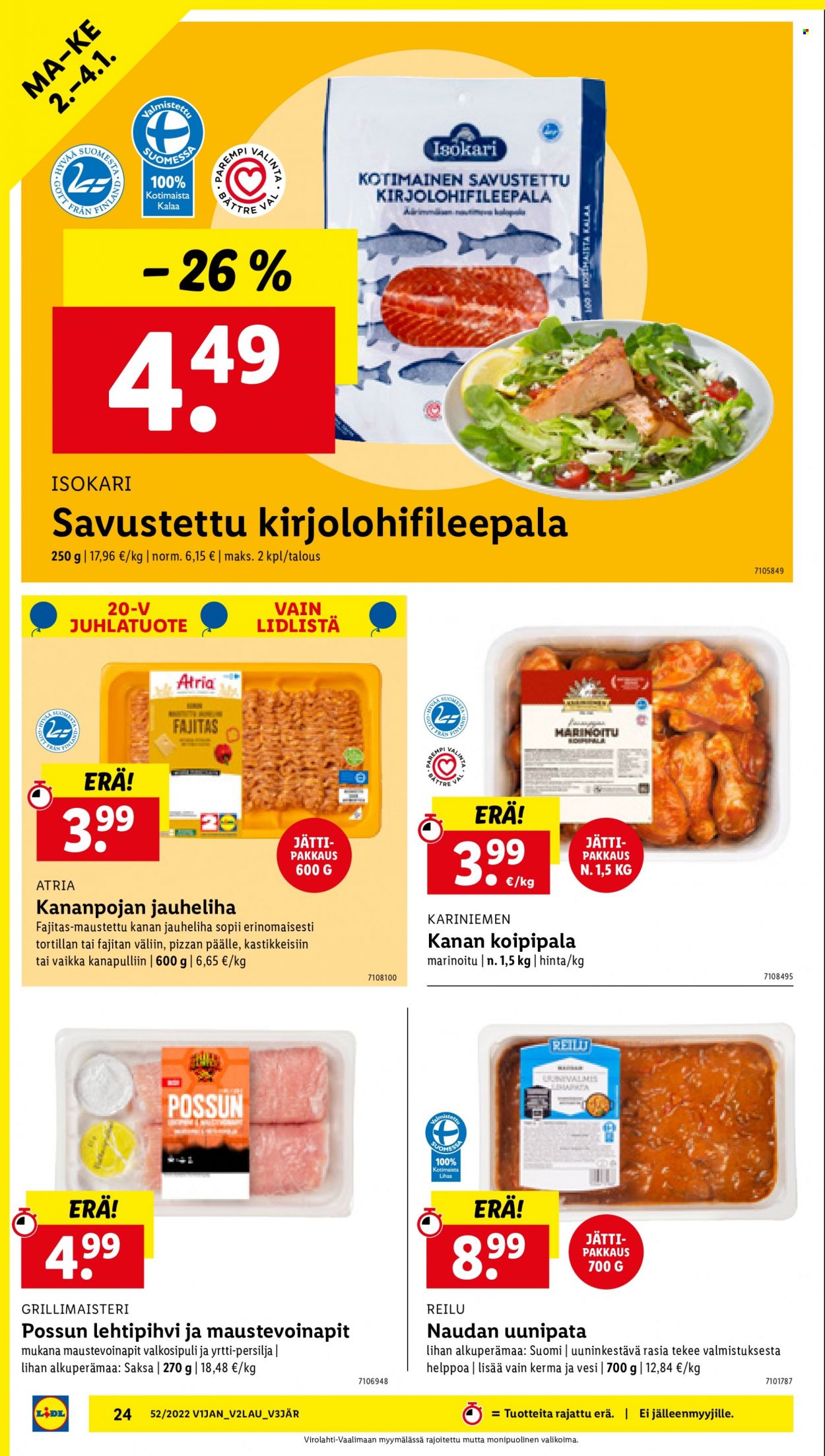 Lidl tarjoukset - 28.12.2022 - 04.01.2023. Sivu 24