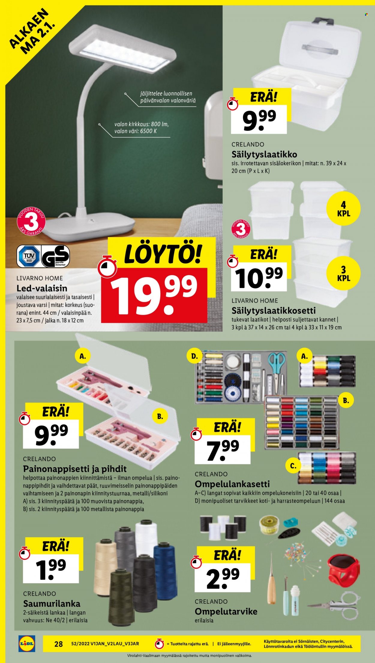 Lidl tarjoukset - 28.12.2022 - 04.01.2023. Sivu 28
