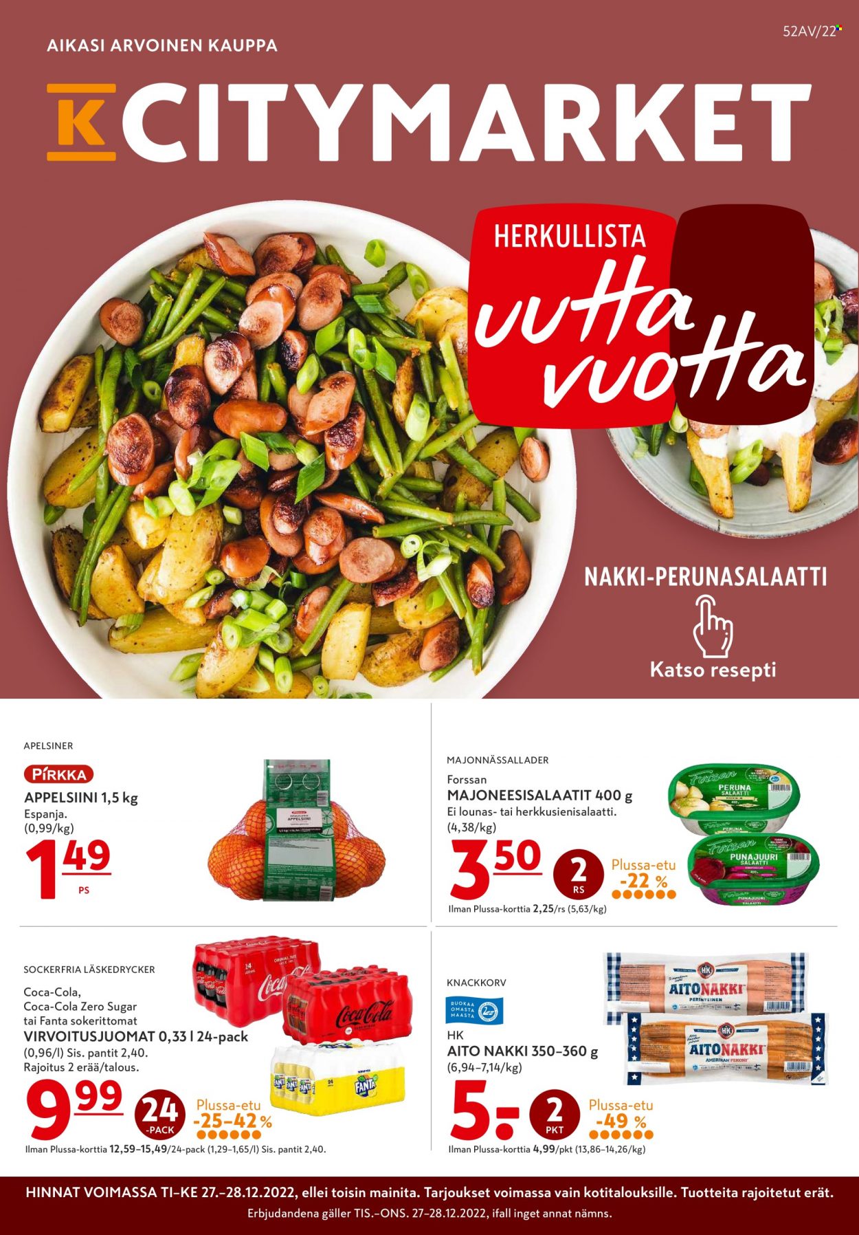 K-citymarket tarjoukset - 27.12.2022 - 01.01.2023. Sivu 1