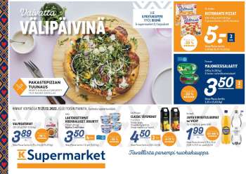 K-Supermarket tarjoukset  - 27.12.2022 - 27.12.2022.