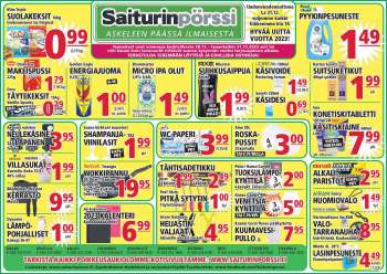 Saiturinpörssi tarjoukset  - 28.12.2022 - 31.12.2022.
