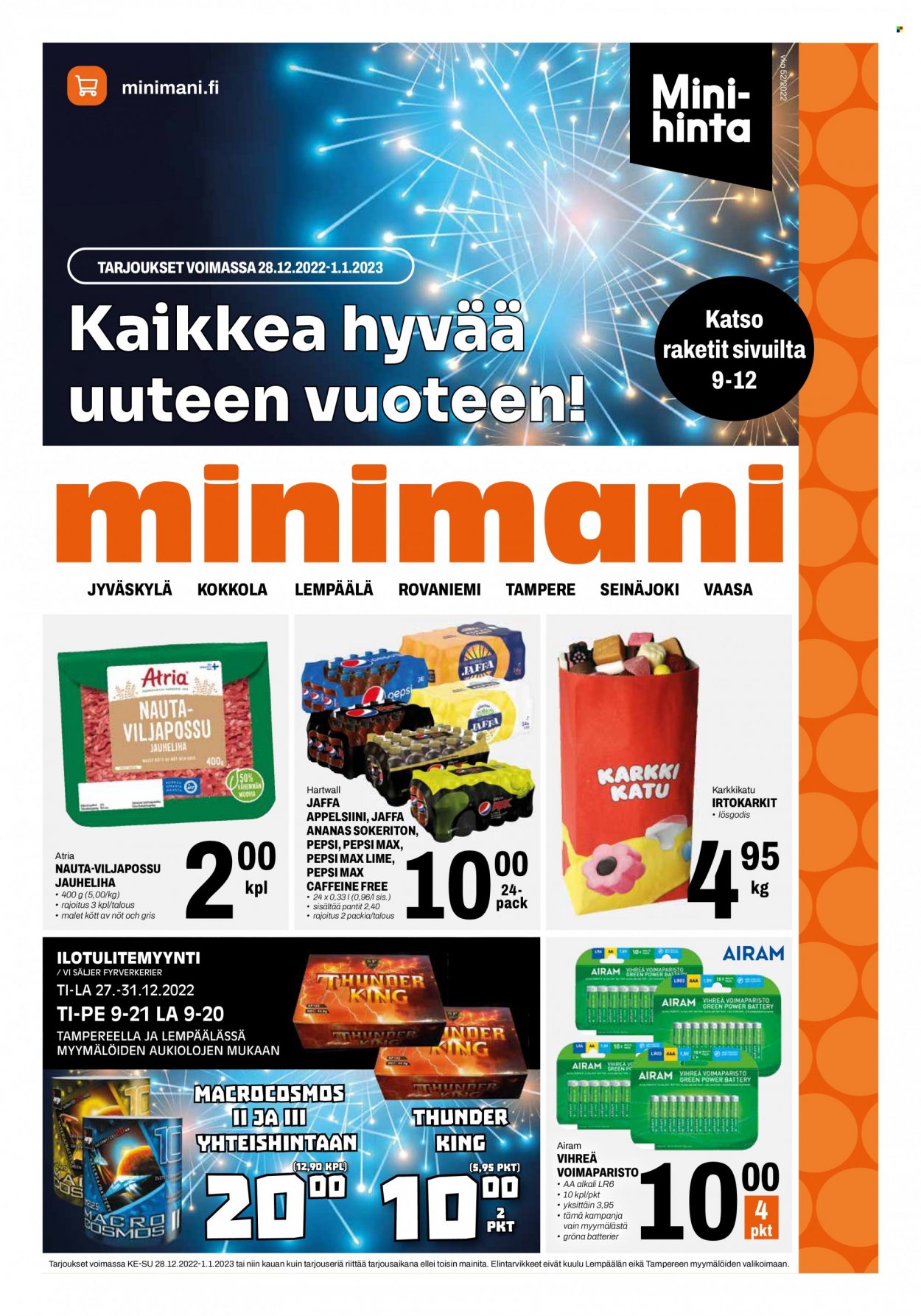 Minimani tarjoukset - 28.12.2022 - 01.01.2023. Sivu 1