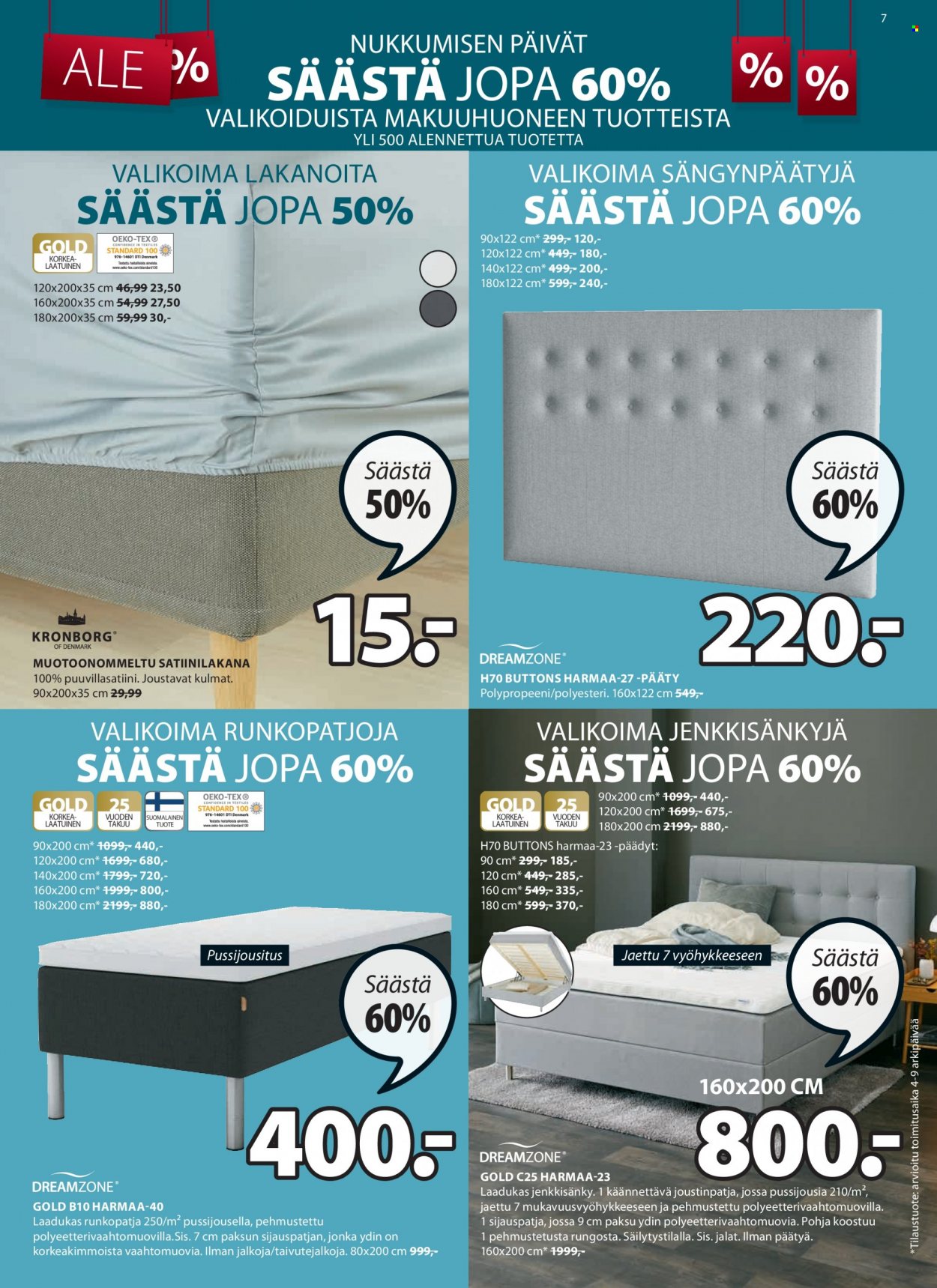 JYSK tarjoukset - 28.12.2022 - 29.01.2023. Sivu 7