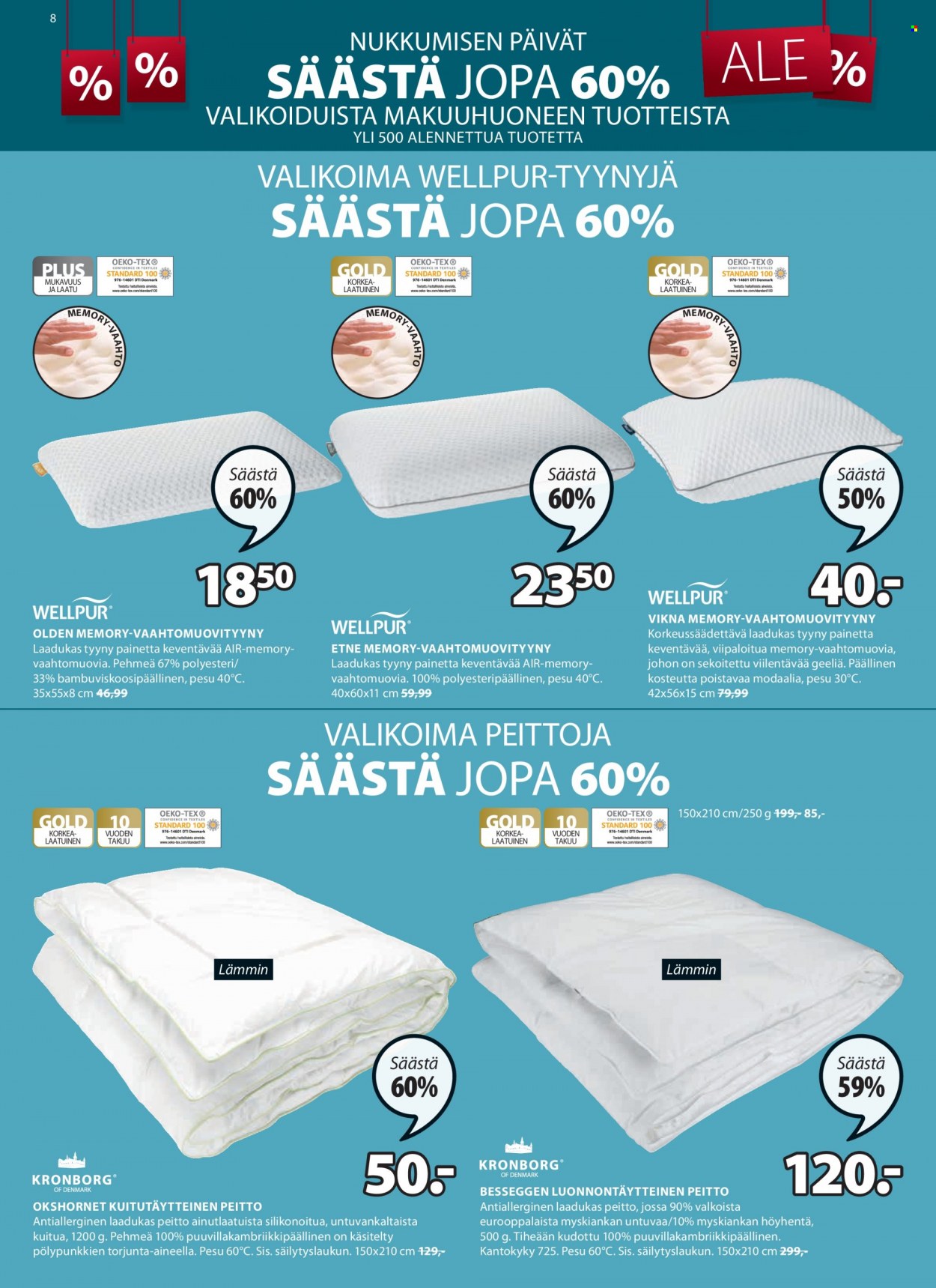 JYSK tarjoukset - 28.12.2022 - 29.01.2023. Sivu 8