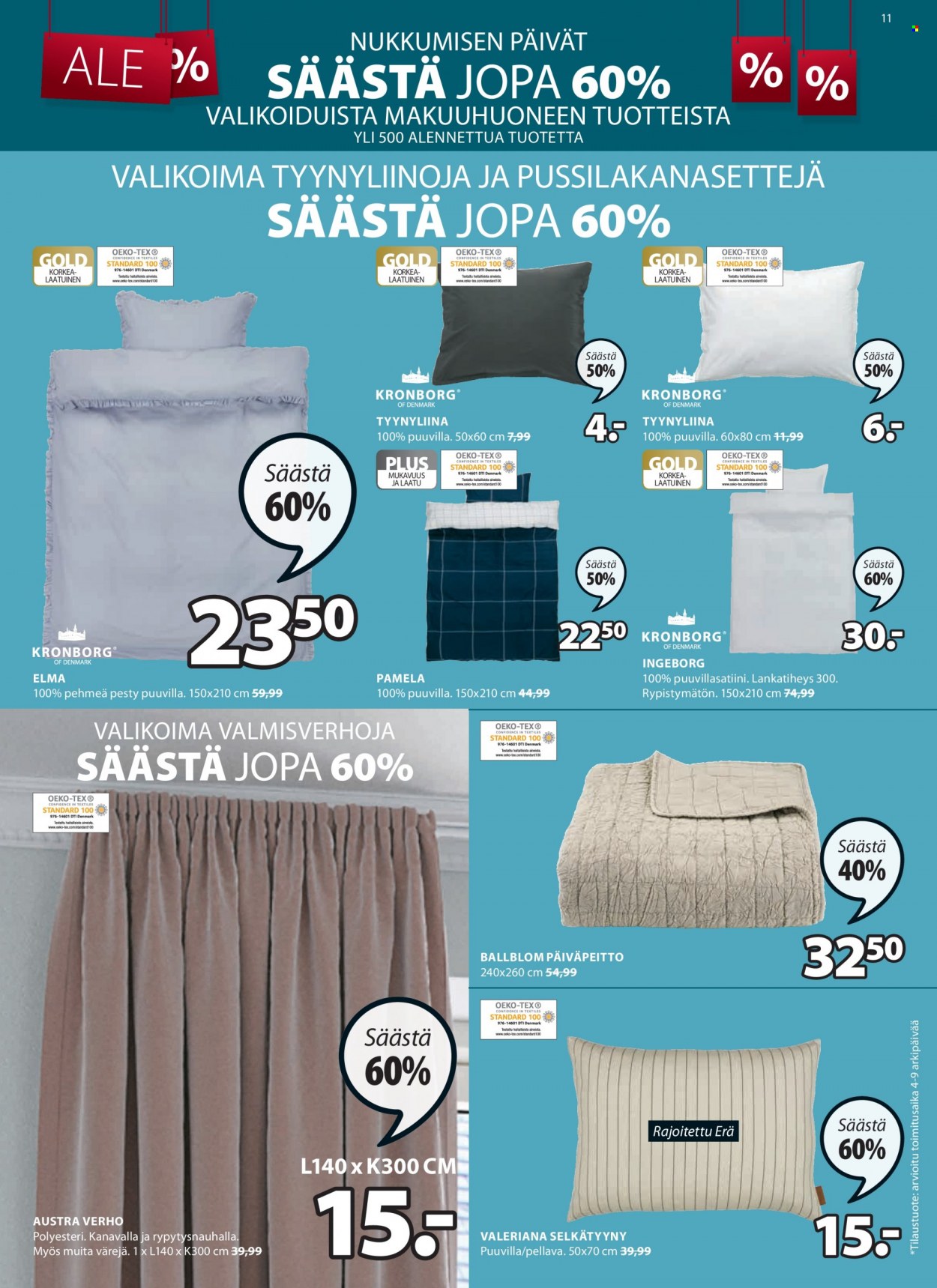 JYSK tarjoukset - 28.12.2022 - 29.01.2023. Sivu 11