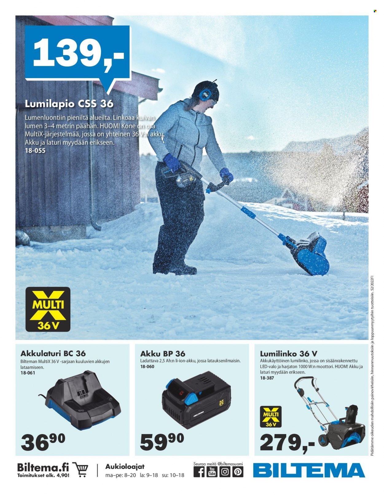 Biltema tarjoukset - 27.12.2022 - 31.12.2022. Sivu 8
