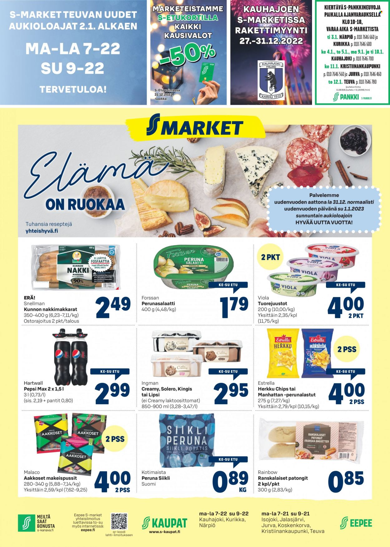 S-market tarjoukset - 28.12.2022 - 01.01.2023. Sivu 1