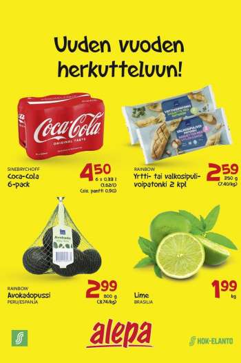 Alepa tarjoukset  - 28.12.2022 - 03.01.2023.