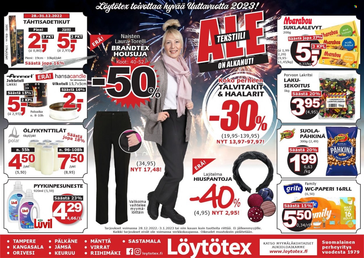 Löytötex tarjoukset - 28.12.2022 - 03.01.2023. Sivu 1