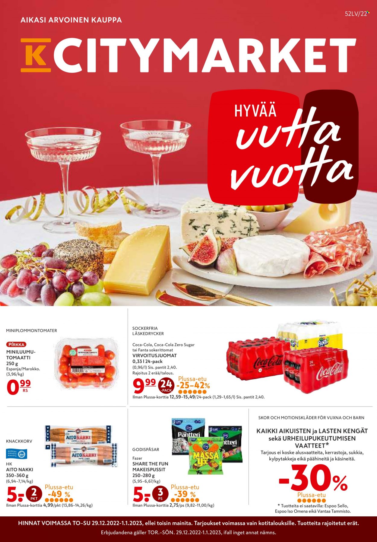 K-citymarket tarjoukset - 29.12.2022 - 04.01.2023. Sivu 1