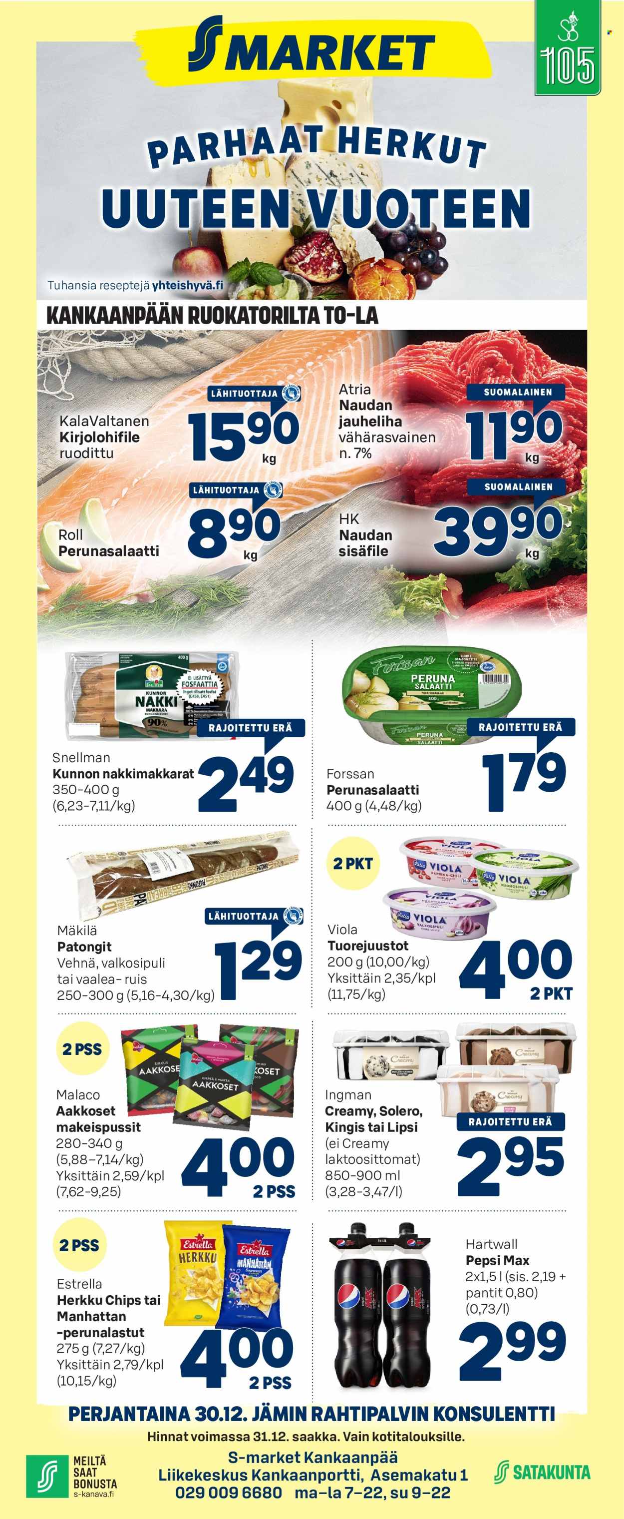 S-market tarjoukset - 29.12.2022 - 31.12.2022. Sivu 1