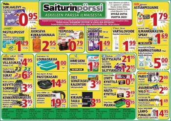 Saiturinpörssi tarjoukset  - 02.01.2023 - 07.01.2023.