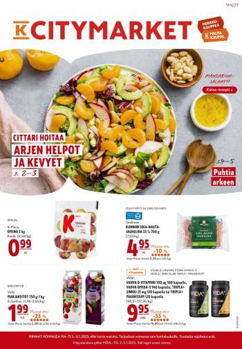 K-citymarket tarjoukset  - 02.01.2023 - 08.01.2023.