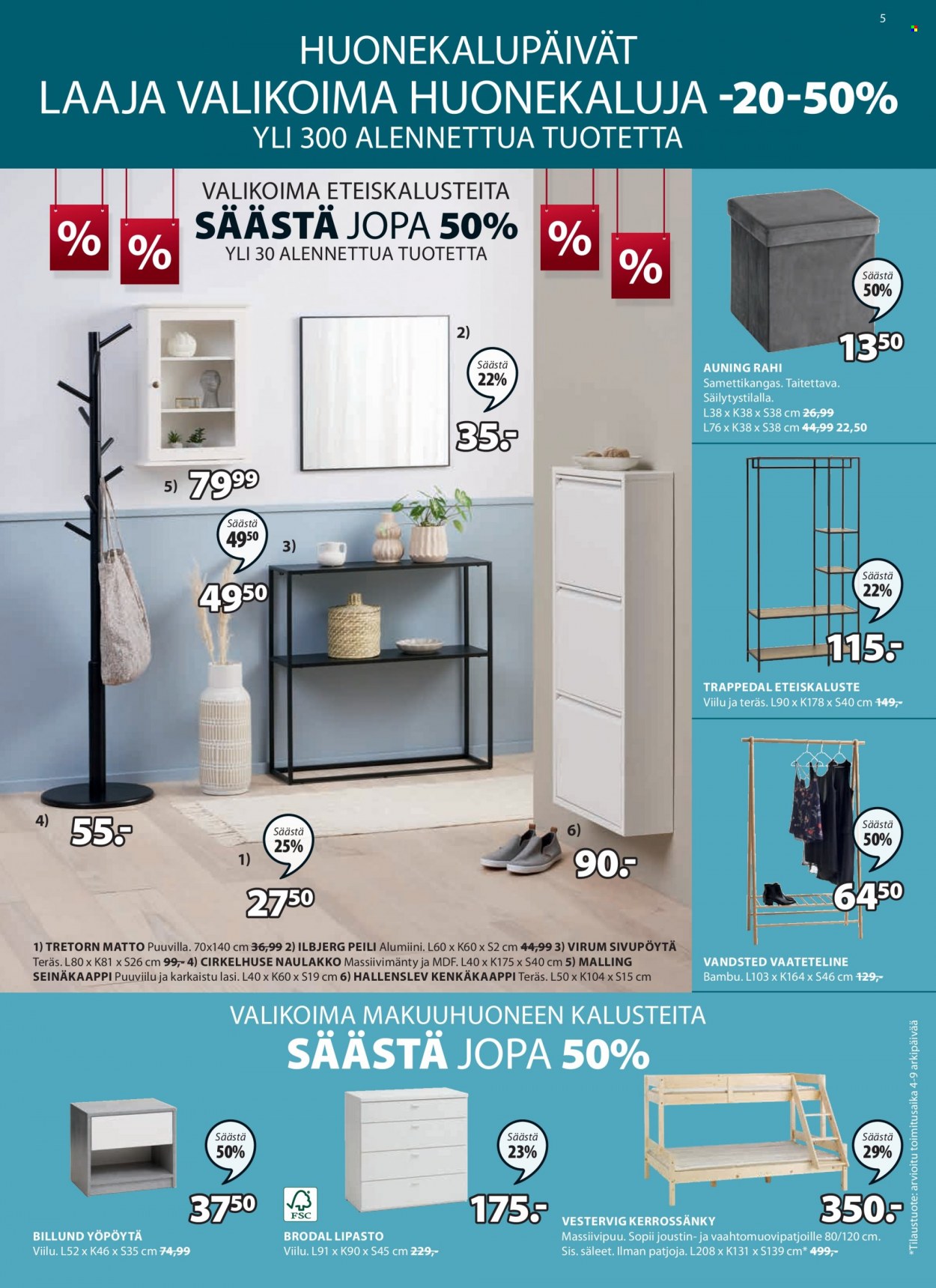 JYSK tarjoukset - 02.01.2023 - 29.01.2023. Sivu 5