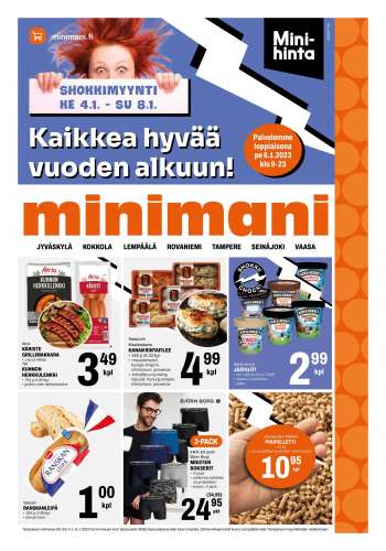 Minimani tarjoukset  - 04.01.2023 - 08.01.2023.