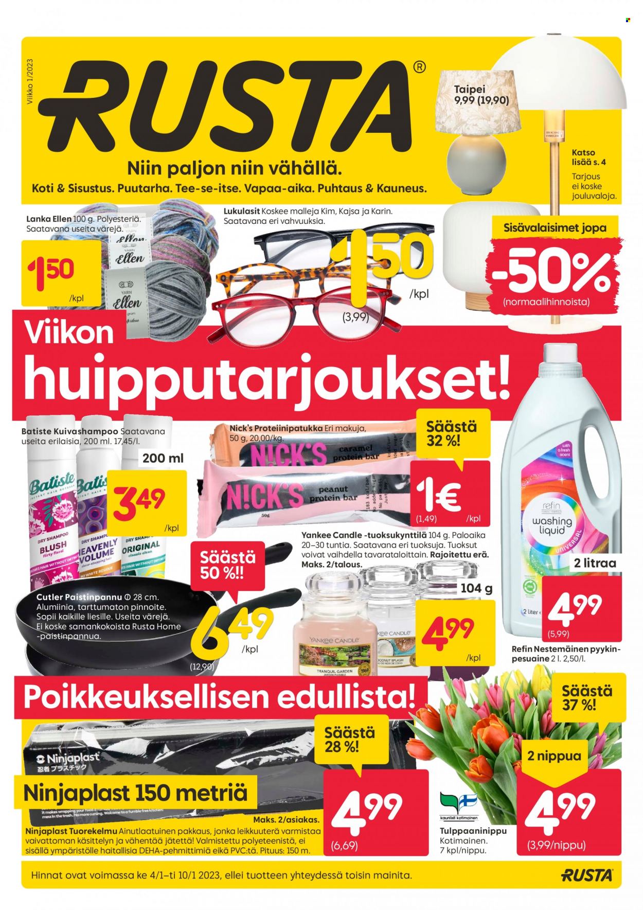 Rusta tarjoukset - 04.01.2023 - 10.01.2023. Sivu 1
