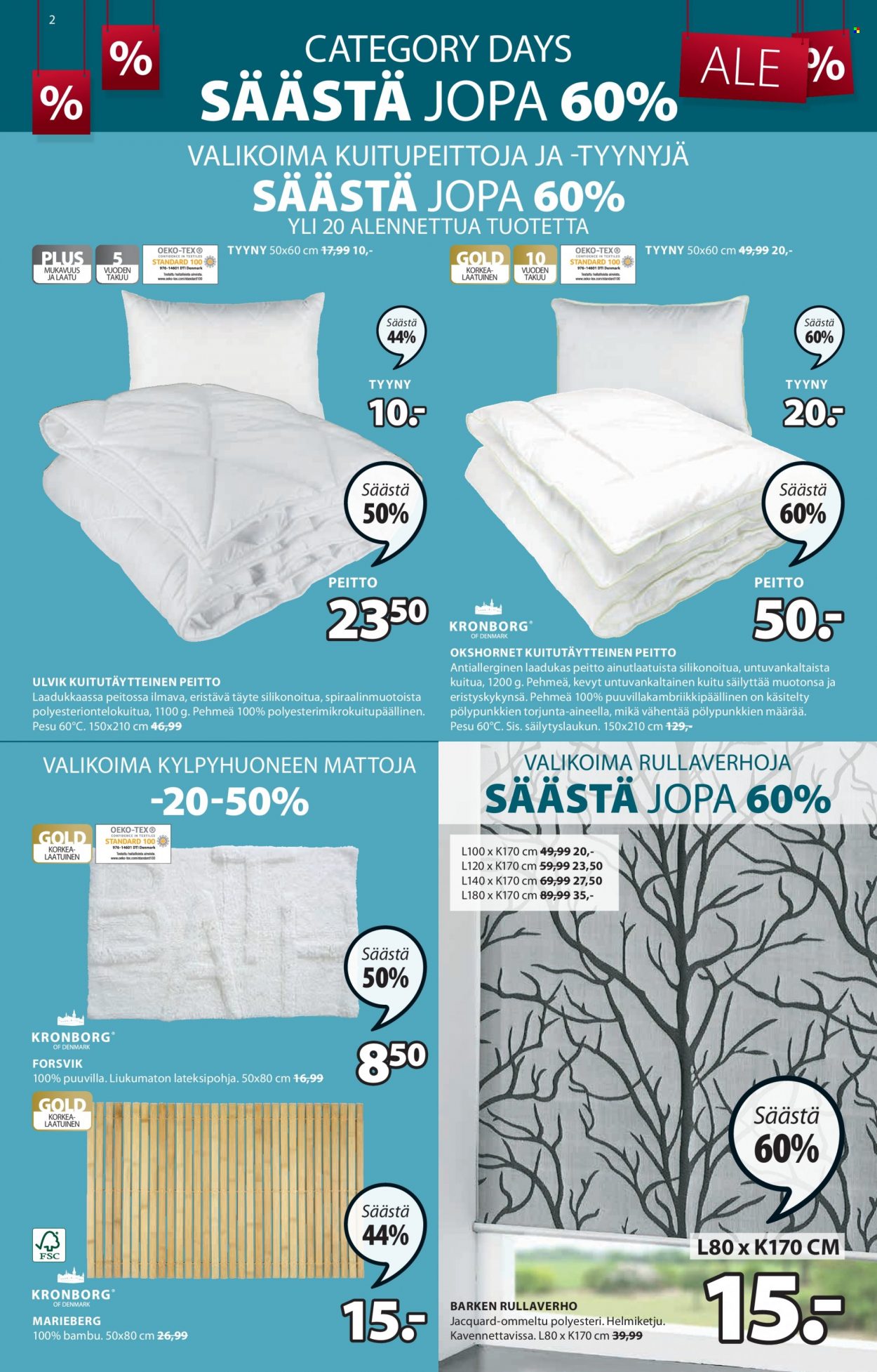 JYSK tarjoukset - 09.01.2023 - 29.01.2023. Sivu 2