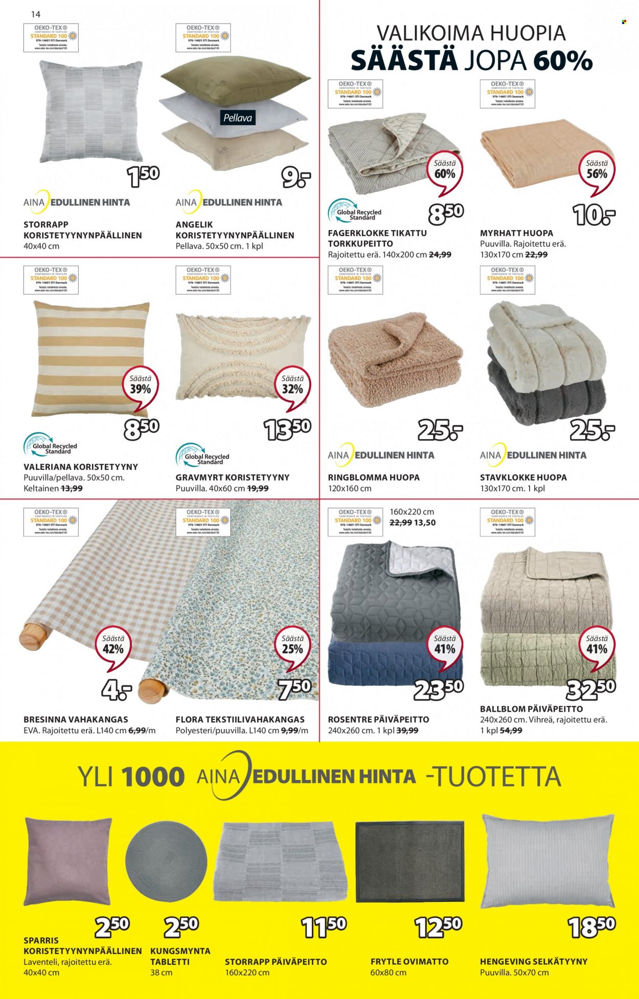 JYSK tarjoukset - 09.01.2023 - 29.01.2023. Sivu 14