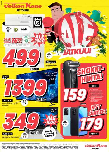 Veikon Kone tarjoukset  - 09.01.2023 - 14.01.2023.