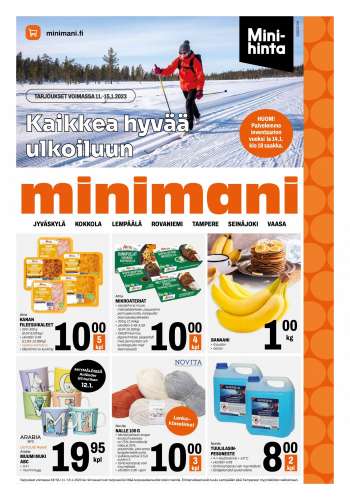 Minimani tarjoukset  - 11.01.2023 - 15.01.2023.