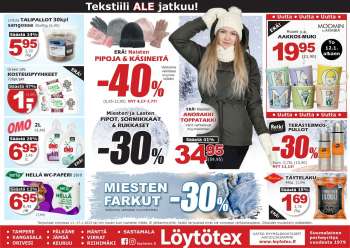 Löytötex tarjoukset  - 11.01.2023 - 17.01.2023.