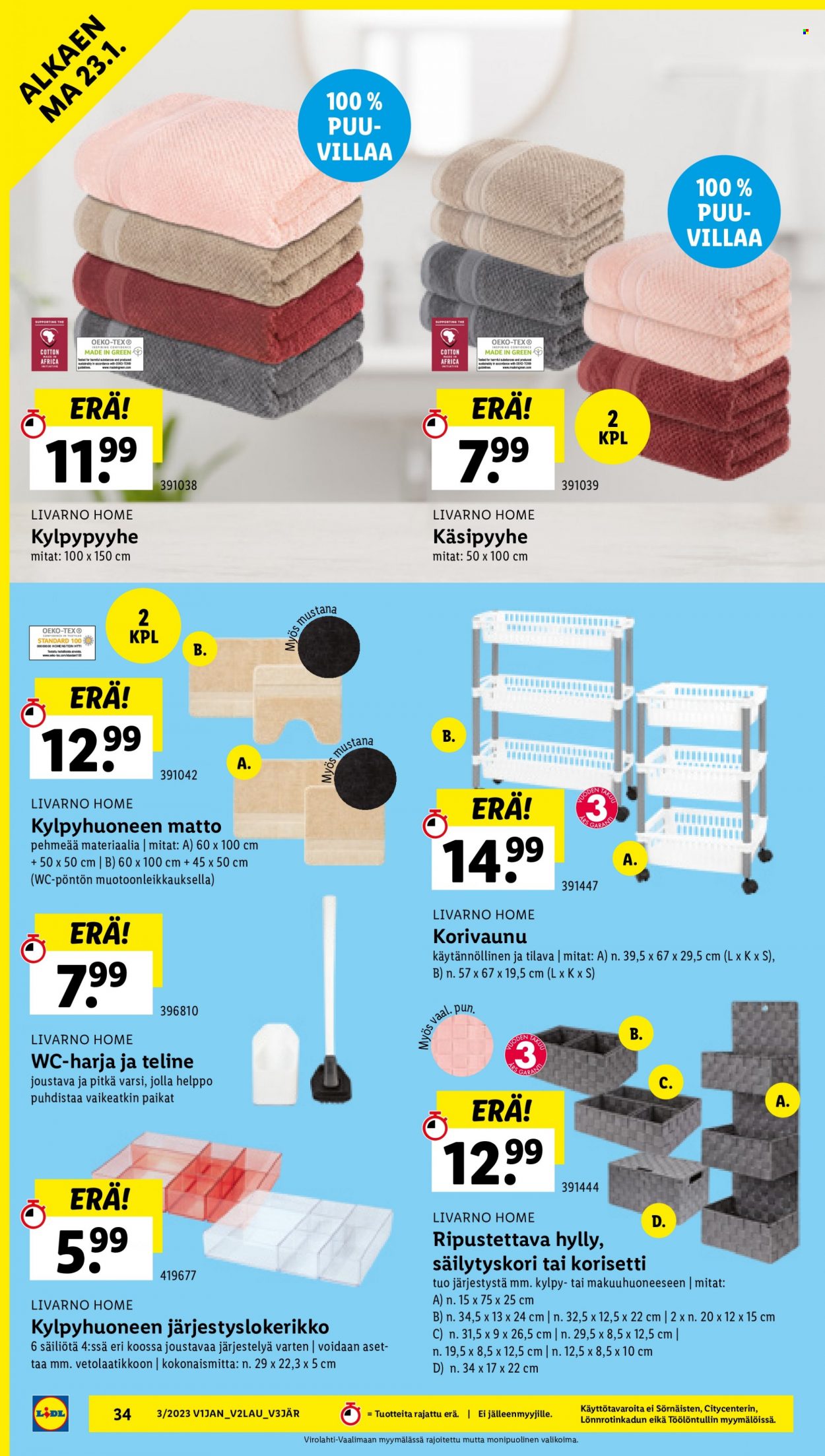 Lidl tarjoukset - 19.01.2023 - 25.01.2023. Sivu 34