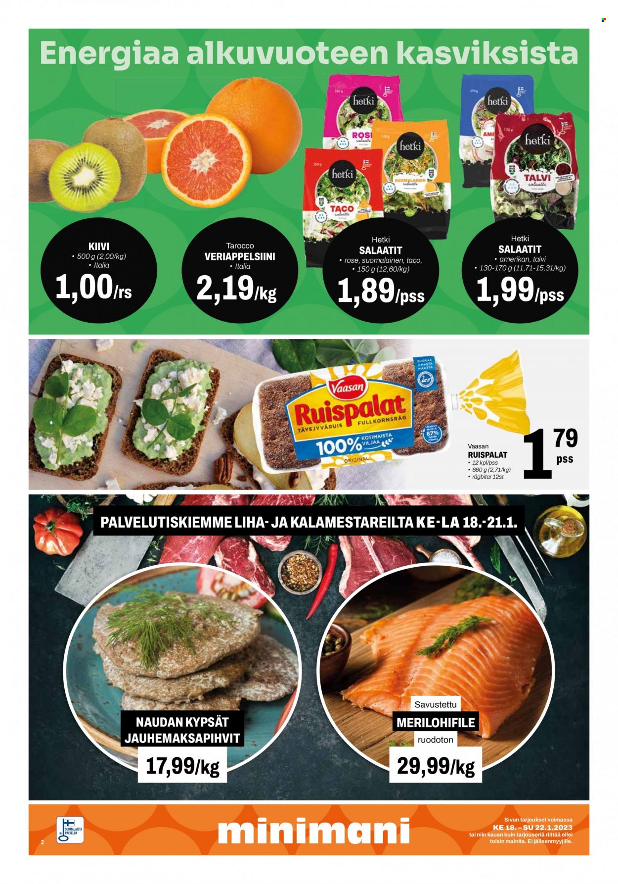 Minimani tarjoukset - 18.01.2023 - 22.01.2023. Sivu 2