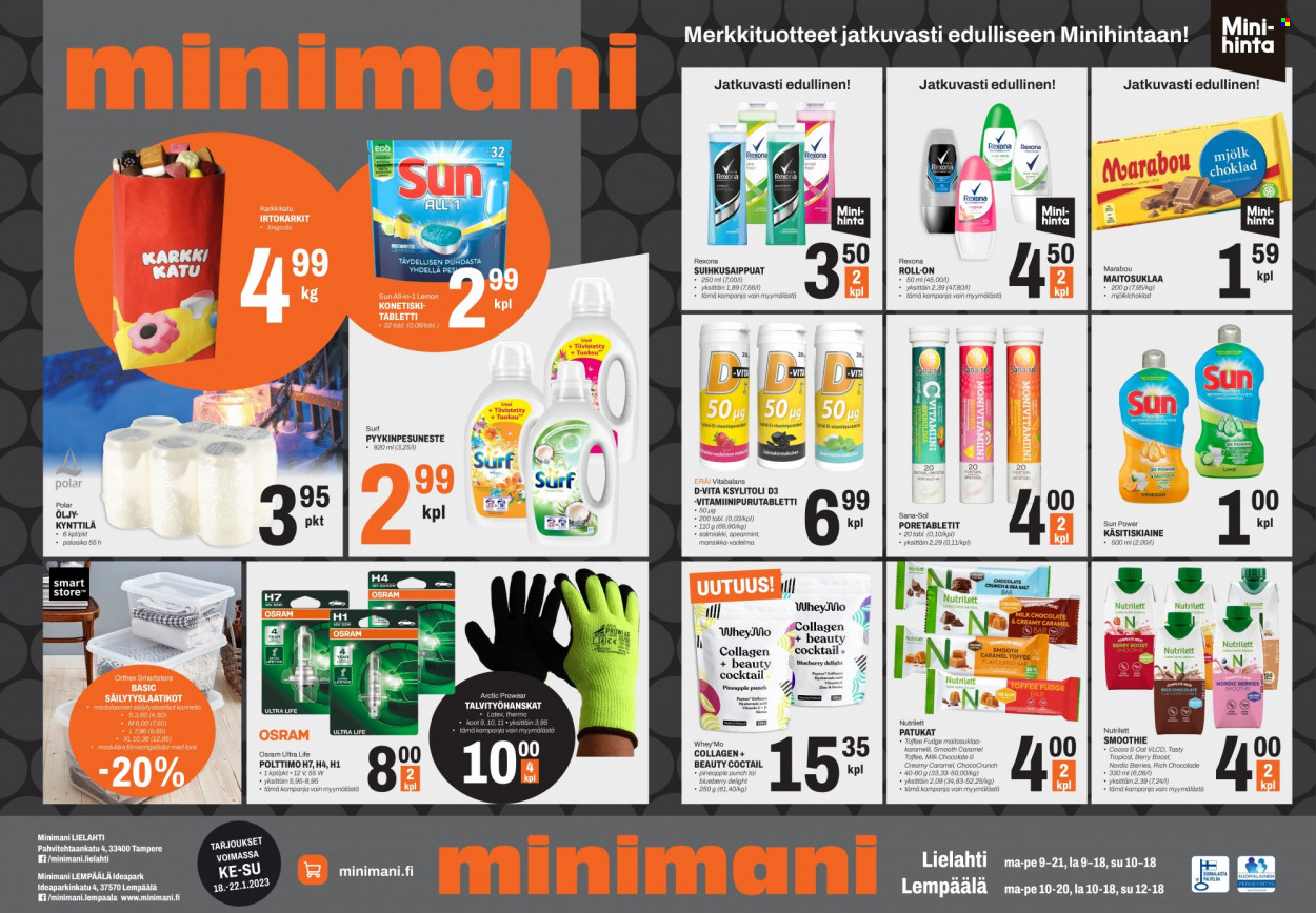 Minimani tarjoukset - 18.01.2023 - 22.01.2023. Sivu 1