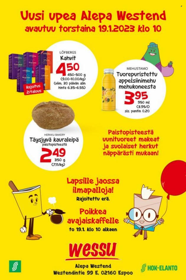 Alepa tarjoukset - 18.01.2023 - 19.01.2023. Sivu 1