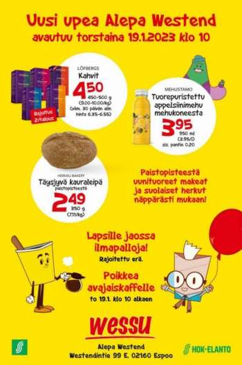 Alepa tarjoukset  - 18.01.2023 - 19.01.2023.