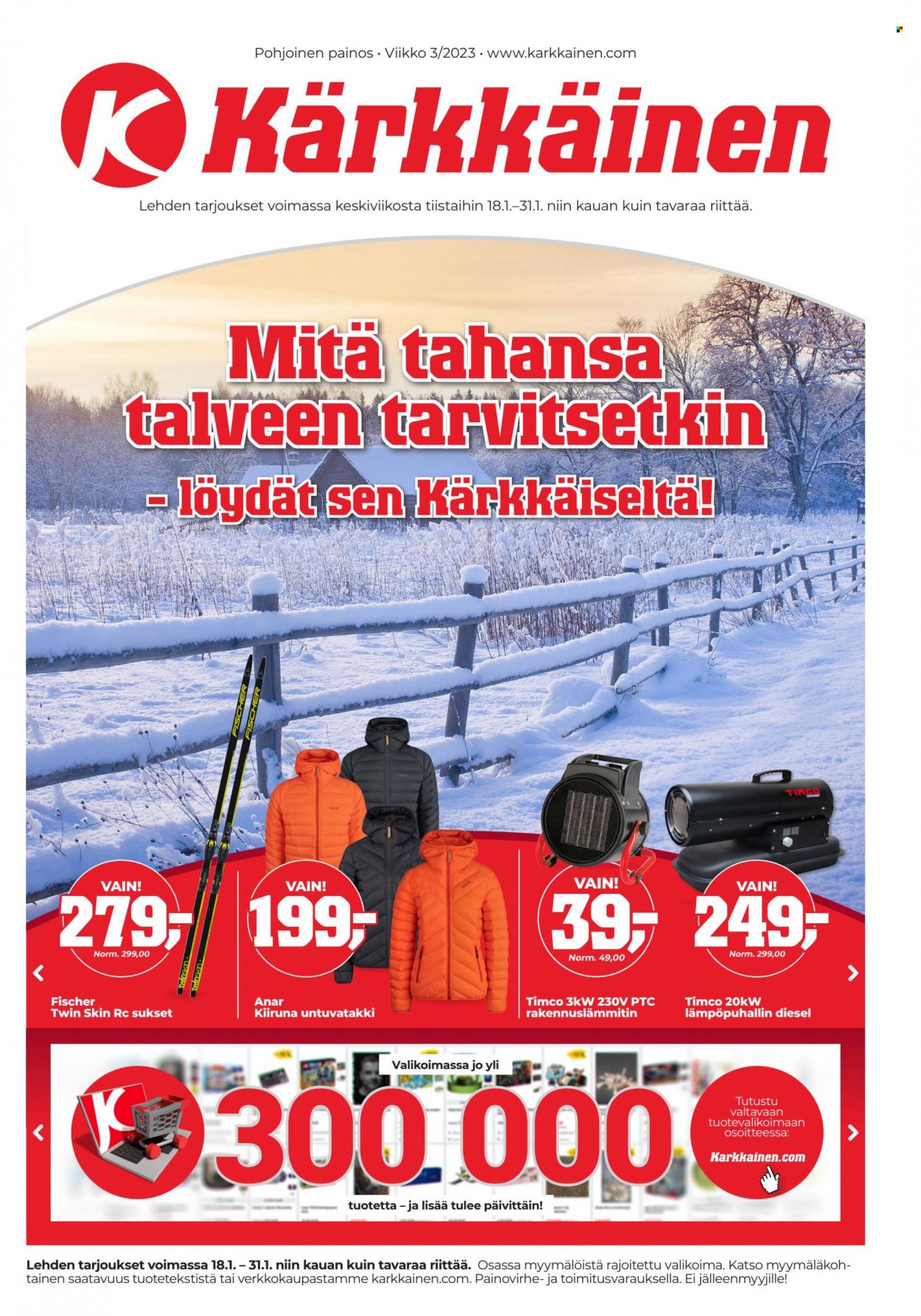 Kärkkäinen tarjoukset - 18.01.2023 - 31.01.2023. Sivu 1