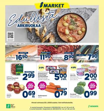S-market tarjoukset  - 19.01.2023 - 22.01.2023.