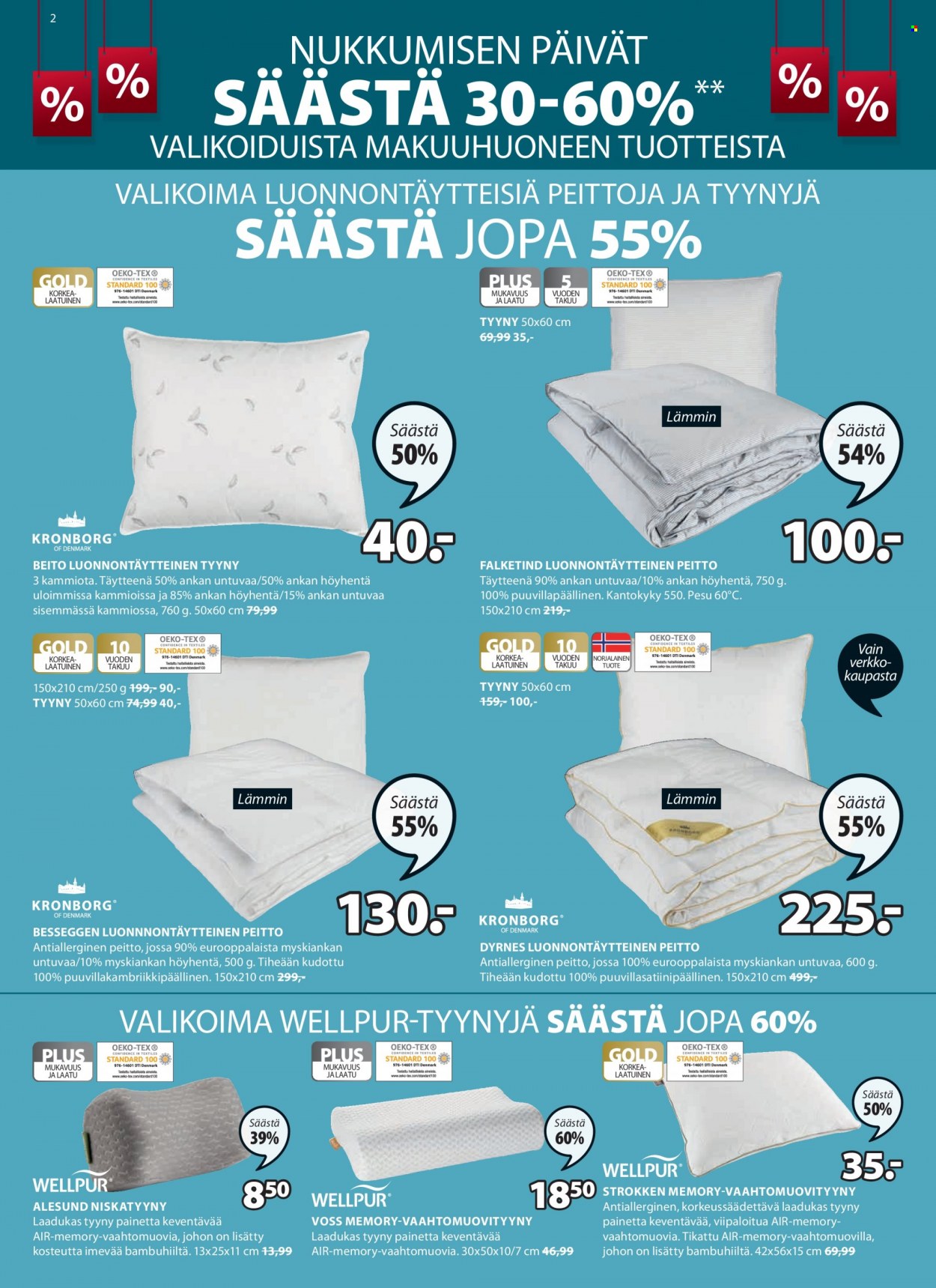 JYSK tarjoukset - 21.01.2023 - 29.01.2023. Sivu 2