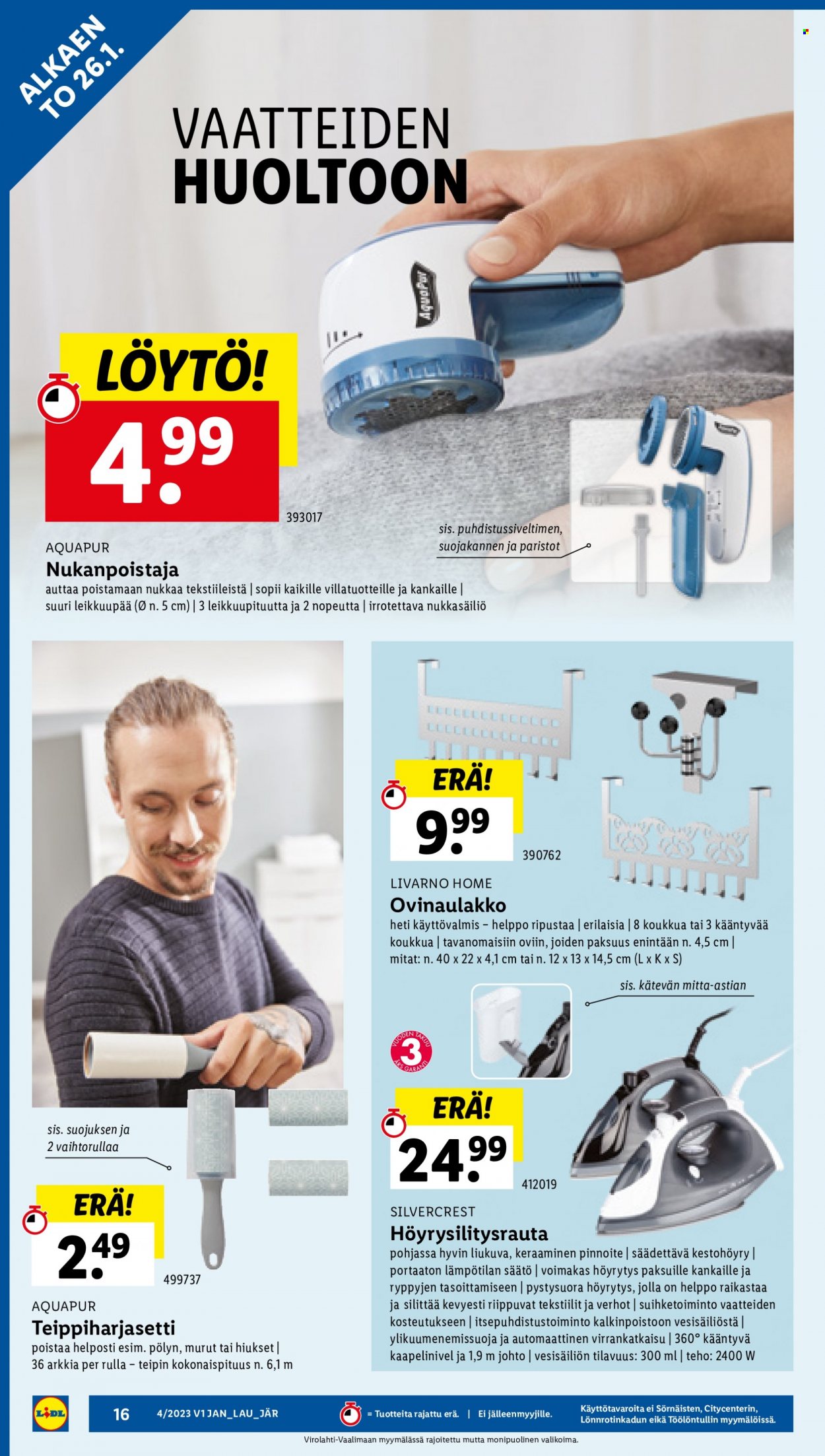 Lidl tarjoukset - 26.01.2023 - 01.02.2023. Sivu 16