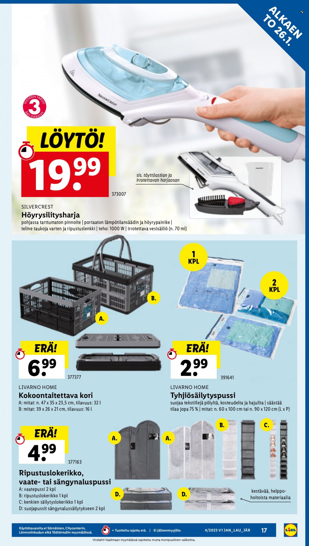 Lidl tarjoukset - 26.01.2023 - 01.02.2023. Sivu 17